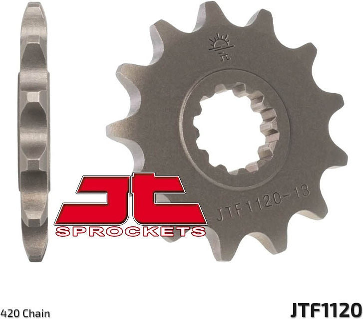 JT SPROCKETS Front Sprocket 15 Teeth Steel Standard 420 Pitch Type 1120 | JTF1120.15