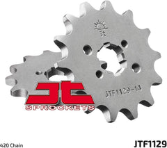 JT SPROCKETS Front Sprocket 14 Teeth Steel Standard 420 Pitch Type 1129 | JTF1129.14
