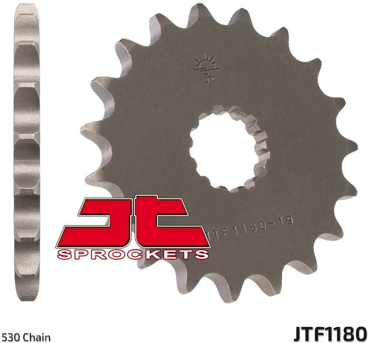 JT SPROCKETS Front Sprocket 17 Teeth Steel Standard 530 Pitch Type 1180 | JTF1180.17