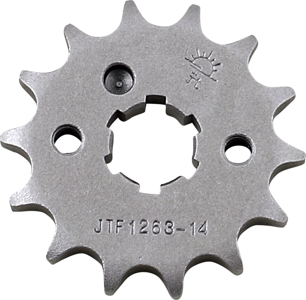 JT SPROCKETS Front Sprocket 14 Teeth Steel Standard 428 Pitch Type 1263 | JTF1263.14