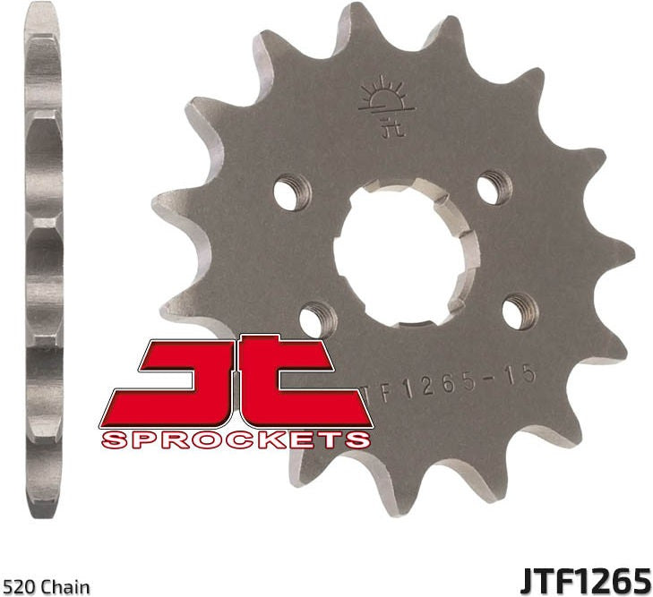 JT SPROCKETS Front Sprocket 15 Teeth Steel Standard 520 Pitch Type 1265 Honda XL250 | JTF1265.15