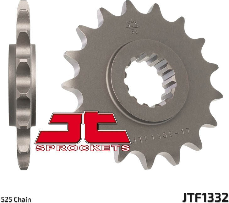 JT SPROCKETS Front Sprocket 16 Teeth Steel Standard 525 Pitch Type 1332 Honda VFR800F | JTF1332.16