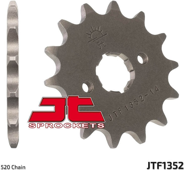 JT SPROCKETS Front Sprocket 13 Teeth Steel Standard 520 Pitch Type 1352 Honda | JTF1352.13