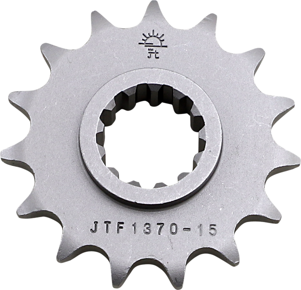 JT SPROCKETS Front Sprocket 15 Teeth Steel Standard 525 Pitch Type 1370 Honda | JTF1370.15
