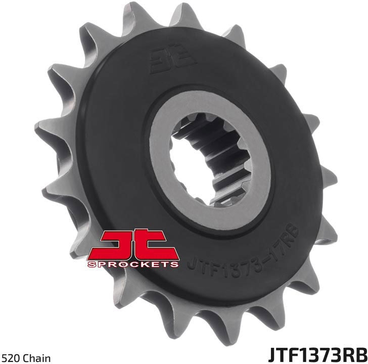 JT SPROCKET Front Sprocket 17 Teeth Steel Noise-Free 520 Pitch Type 1373RB | JTF1373.17RB