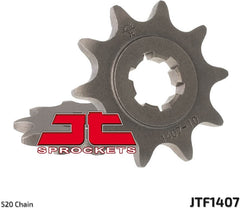 JT SPROCKETS Front Sprocket 10 Teeth Steel Standard 520 Pitch Type 1407 | JTF1407.10