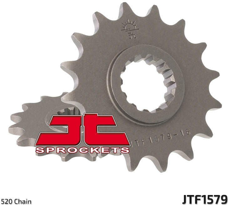 JT SPROCKETS Front Sprocket 16 Teeth Steel Standard 520 Pitch Type 1579 | JTF1579.16