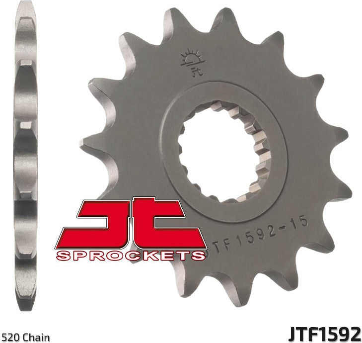 JT SPROCKETS Front Sprocket 14 Teeth Steel Standard 520 Pitch Type 1592 Yamaha | JTF1592.14