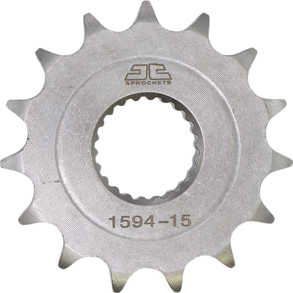 JT SPROCKETS Front Sprocket 15 Teeth Steel Standard 428 Pitch Type 1594 | JTF1594.15