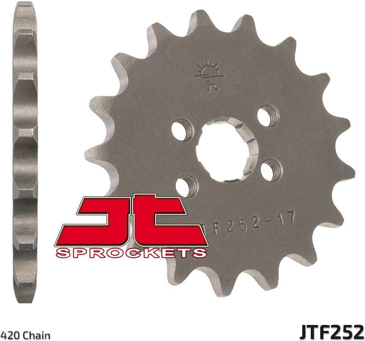 JT SPROCKETS Front Sprocket 14 Teeth Steel Standard 420 Pitch Type 252 | JTF252.14