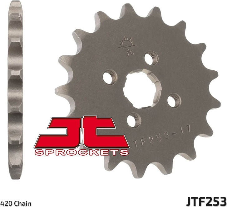 JT SPROCKETS Front Sprocket 14 Teeth Steel Standard 420 Pitch Type 253 Honda | JTF253.14