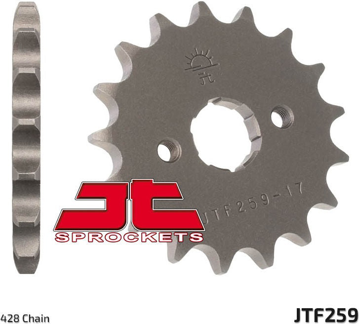 JT SPROCKETS Front Sprocket 16 Teeth Steel Standard 428 Pitch Type 259 | JTF259.16