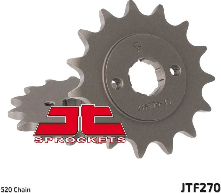 JT SPROCKETS Front Sprocket 14 Teeth Steel Standard 520 Pitch Type 270 | JTF270.14