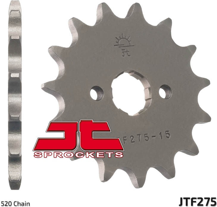 JT SPROCKETS Front Sprocket 15 Teeth Steel Standard 520 Pitch Type 275 | JTF275.15
