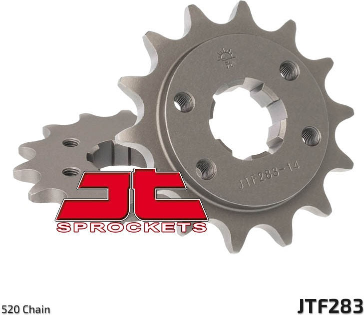 JT SPROCKETS Front Sprocket 14 Teeth Steel Standard 520 Pitch Type 283 | JTF283.14