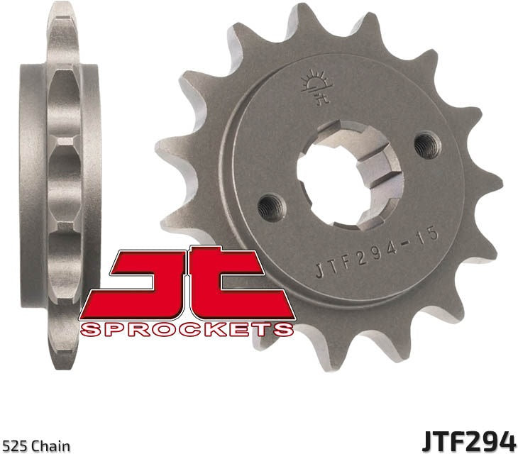 JT SPROCKETS Front Sprocket 15 Teeth Steel Standard 525 Pitch Type 294 | JTF294.15