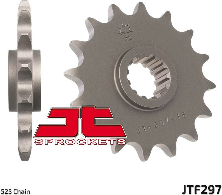 JT SPROCKETS Front Sprocket 14 Teeth Steel Standard 525 Pitch Type 297 Honda CB500 | JTF297.14