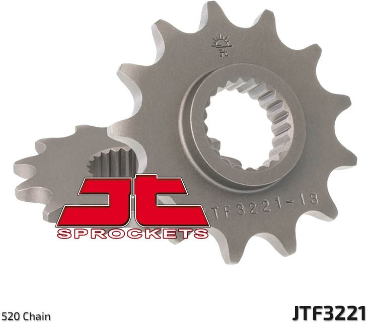 JT SPROCKETS Front Sprocket 10 Teeth Steel Standard 520 Pitch Type 3221 | JTF3221.10