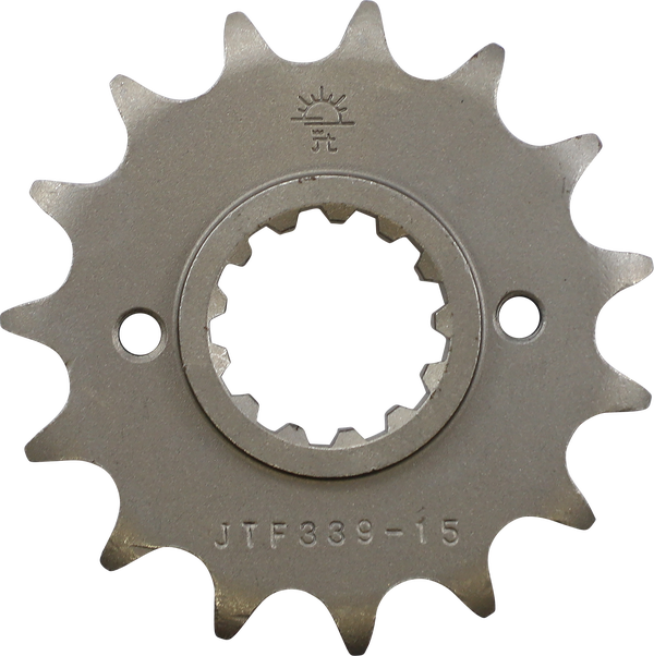 JT SPROCKETS Front Sprocket 15 Teeth Steel Standard 530 Pitch Type 339 | JTF339.15
