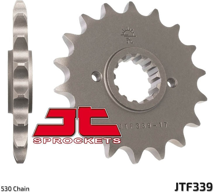 JT SPROCKETS Front Sprocket 16 Teeth Steel Standard 530 Pitch Type 339 | JTF339.16