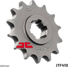 JT SPROCKETS Front Sprocket 16 Teeth Steel Standard 428 Pitch Type 410 | JTF410.16
