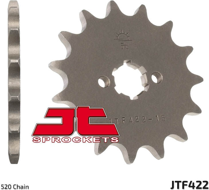JT SPROCKETS Front Sprocket 12 Teeth Steel Standard 520 Pitch Type 422 | JTF422.12