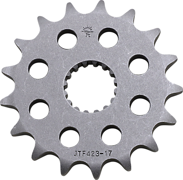 JT SPROCKETS Front Sprocket 17 Teeth Steel Standard 530 Pitch Type 423 | JTF423.17