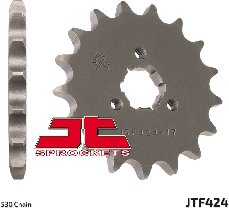 JT SPROCKETS Front Sprocket 16 Teeth Steel Standard 428 Pitch Type 424 Suzuki GT550 | JTF424.16