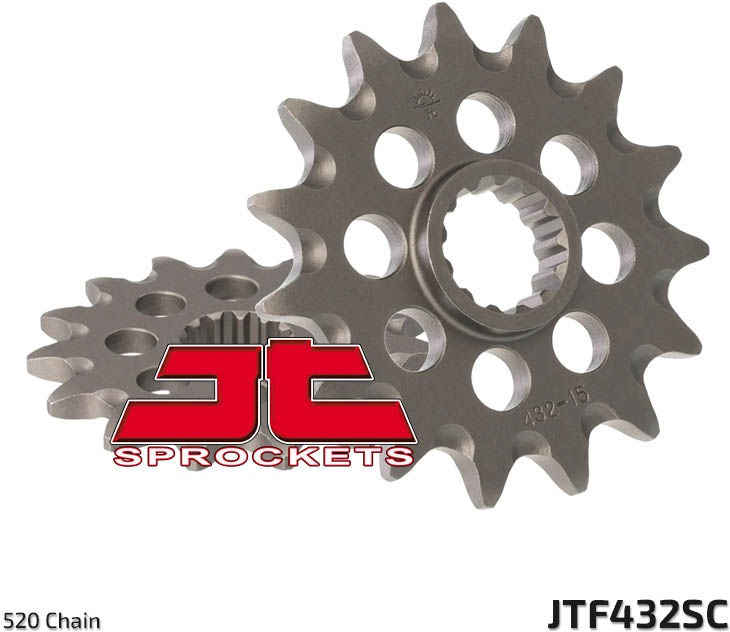 JT SPROCKETS Front Sprocket 13 Teeth Steel Self-Cleaning 520 Pitch Type 432 Suzuki RM250 | JTF432.13SC