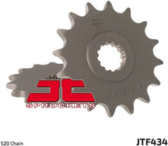 JT SPROCKETS Front Sprocket 15 Teeth Steel Standard 520 Pitch Type 434 | JTF434.15