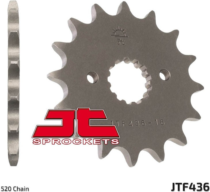 JT SPROCKETS Front Sprocket 15 Teeth Steel Standard 520 Pitch Type 436 | JTF436.15
