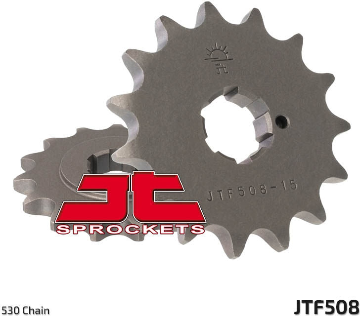 JT SPROCKETS Front Sprocket 16 Teeth Steel Standard 530 Pitch Type 508 | JTF508.16