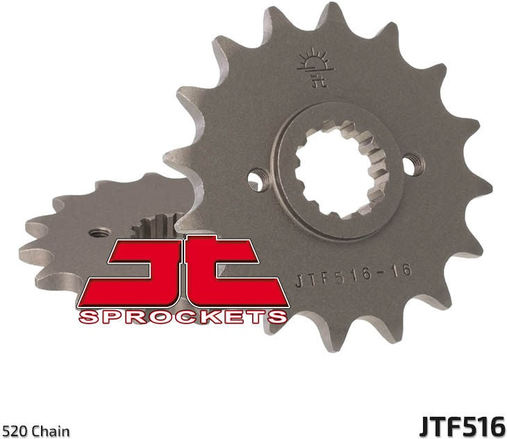 JT SPROCKETS Front Sprocket 16 Teeth Steel Standard 520 Pitch Type 516 | JTF516.16