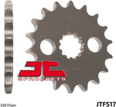 JT SPROCKETS Front Sprocket 15 Teeth Steel Standard 530 Pitch Type 517 | JTF517.15