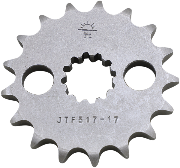 JT SPROCKETS Front Sprocket 17 Teeth Steel Standard 530 Pitch Type 517 | JTF517.17