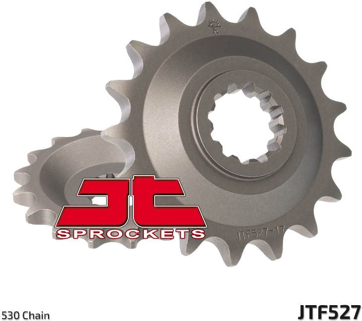 JT SPROCKETS Front Sprocket 17 Teeth Steel Standard 530 Pitch Type 527 | JTF527.17