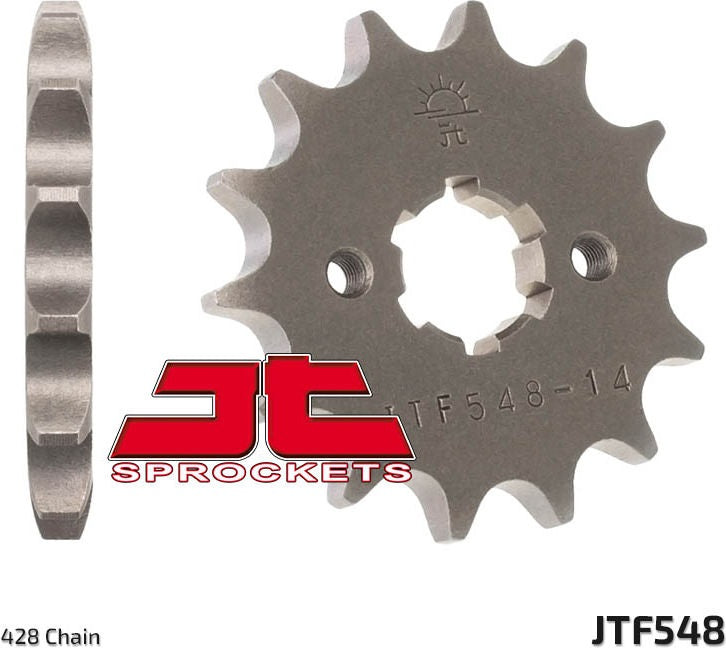 JT SPROCKETS Front Sprocket 13 Teeth Steel Standard 428 Pitch Type 548 Yamaha TT-R125 | JTF548.13