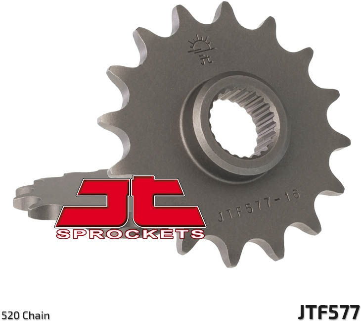 JT SPROCKETS Front Sprocket 16 Teeth Steel Standard 520 Pitch Type 577 Yamaha | JTF577.16