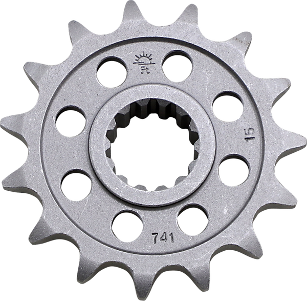 JT SPROCKETS Front Sprocket 15 Teeth Steel Standard 525 Pitch Type 741 | JTF741.15