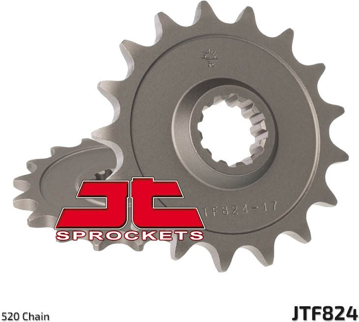 JT SPROCKETS Front Sprocket 17 Teeth Steel Standard 520 Pitch Type 824 Husqvarna | JTF824.17