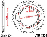 JT SPROCKETS Rear Sprocket 42 Teeth Steel 520 Pitch Type 1308 | JTR1308.42