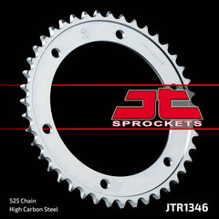 JT SPROCKETS Rear Sprocket 43 Teeth Steel Standard 525 Pitch type 1346 | JTR1346.43