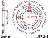 JT SPROCKETS Rear Sprocket 41 Teeth Steel Standard 530 Pitch Type 246 | JTR246.41