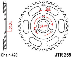 JT SPROCKETS Rear Sprocket 40 Teeth Steel 420 Pitch Type 255 | JTR255.40