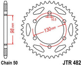 JT SPROCKETS Rear Sprocket 47 Teeth Steel Standard 530 Pitch Type 482 | JTR482.47
