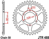 JT SPROCKETS Rear Sprocket 41 Teeth Steel Standard 530 Pitch Type 488 | JTR488.41