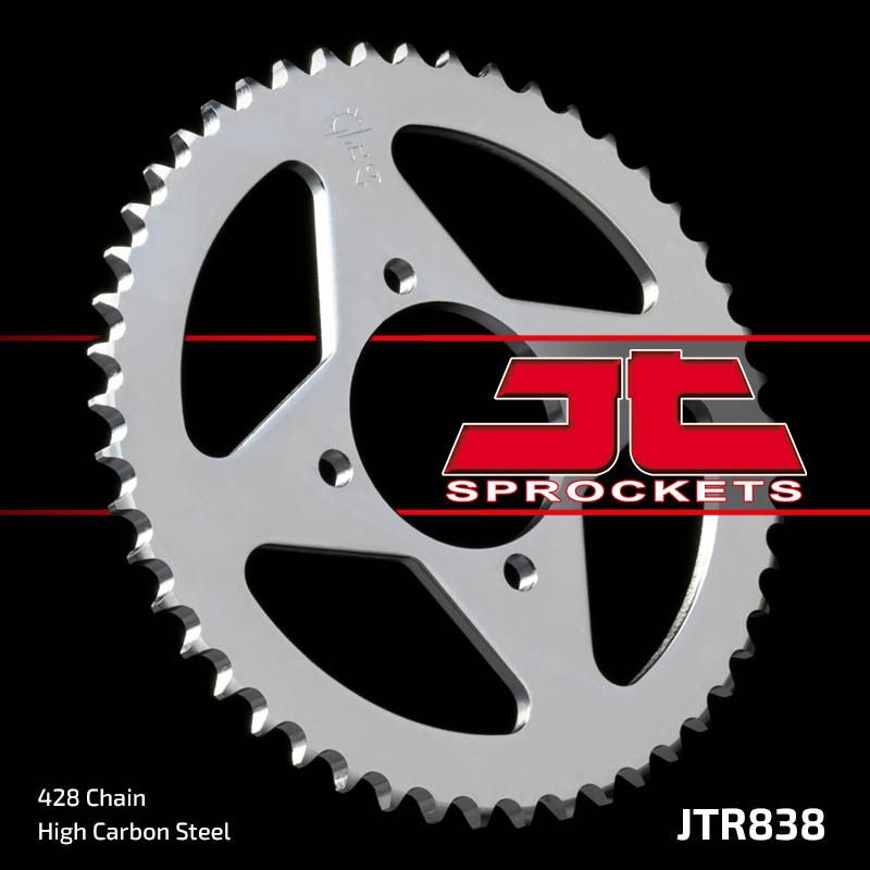 JT SPROCKETS Rear Sprocket 49 Teeth Steel 428 Pitch Type 838 | JTR838.49