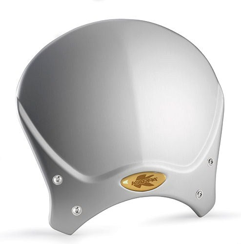 Kappa Grey anodized aluminium universal screen Race Cafe, for naked motorcycles
20,5 x 26,5 cm (H x W) | 100ALK