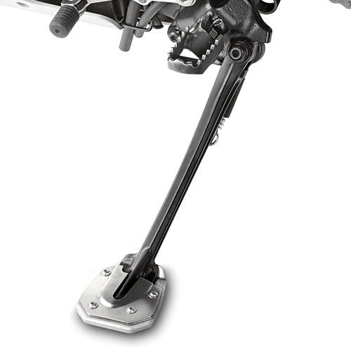 Kappa Specific support in aluminium and stainless steel to widen the surface support area of the original side stand | ES1144K