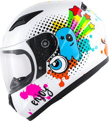 Kappa KJ04 Boom Baby full-face helmet, Glossy White | HKJ04FB910